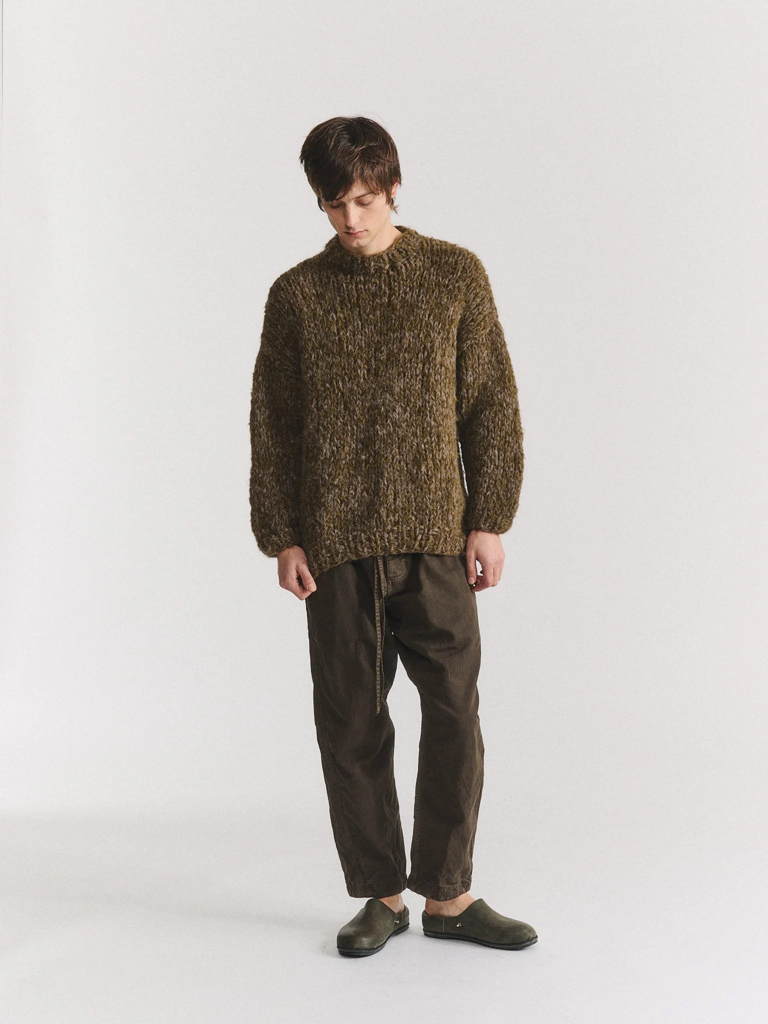 WEI JUMPER - ALPA BRUSH - GREY/ DARK GREEN - 1