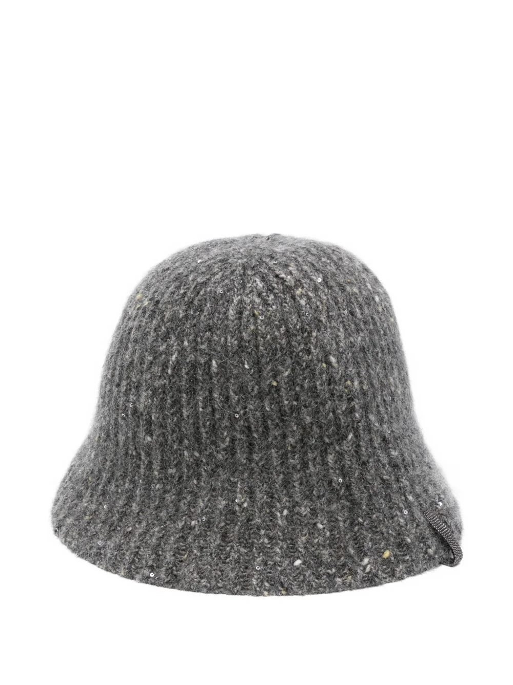 ribbed sequin-detail bucket hat - 1