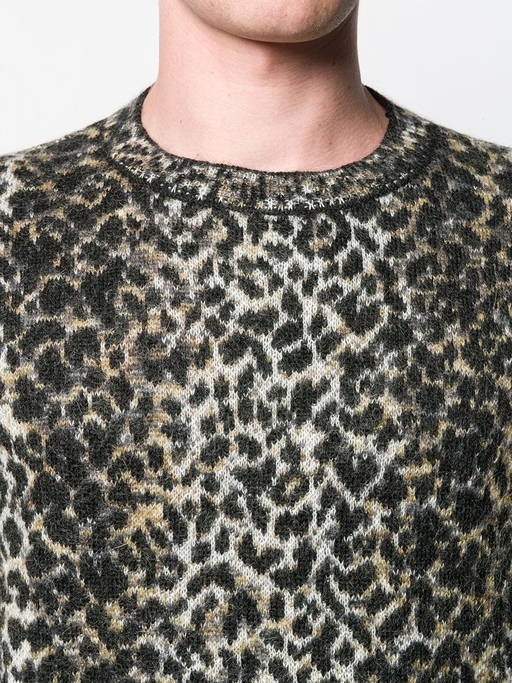 intarsia leopard knitted jumper - 5