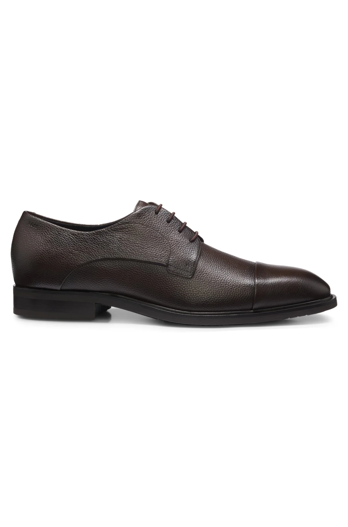 ITALIAN-MADE DERBY SHOES IN GRAINED LEATHER - 1