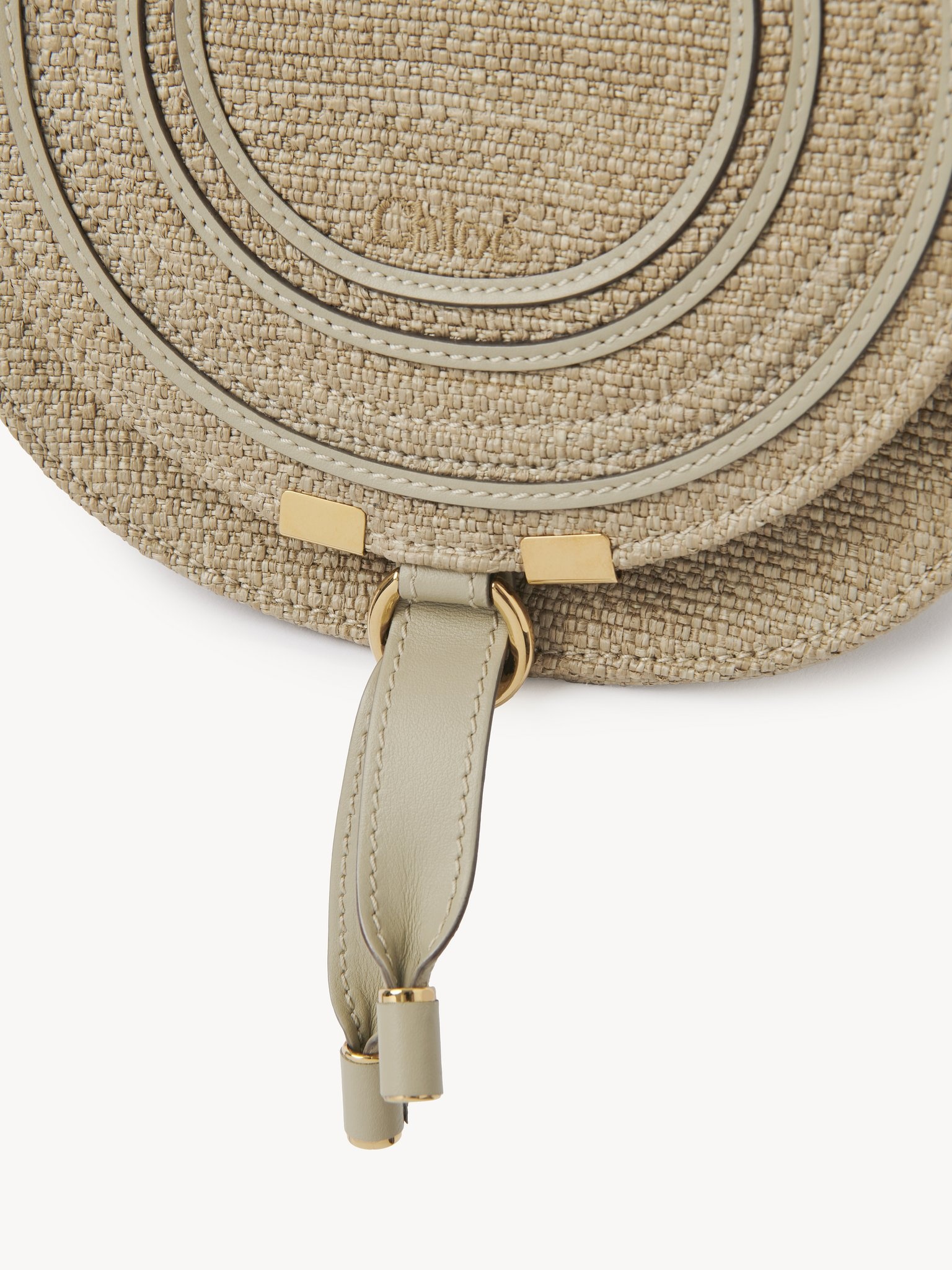 SMALL MARCIE SADDLE BAG IN RAFFIA-EFFECT FIBERS - 6