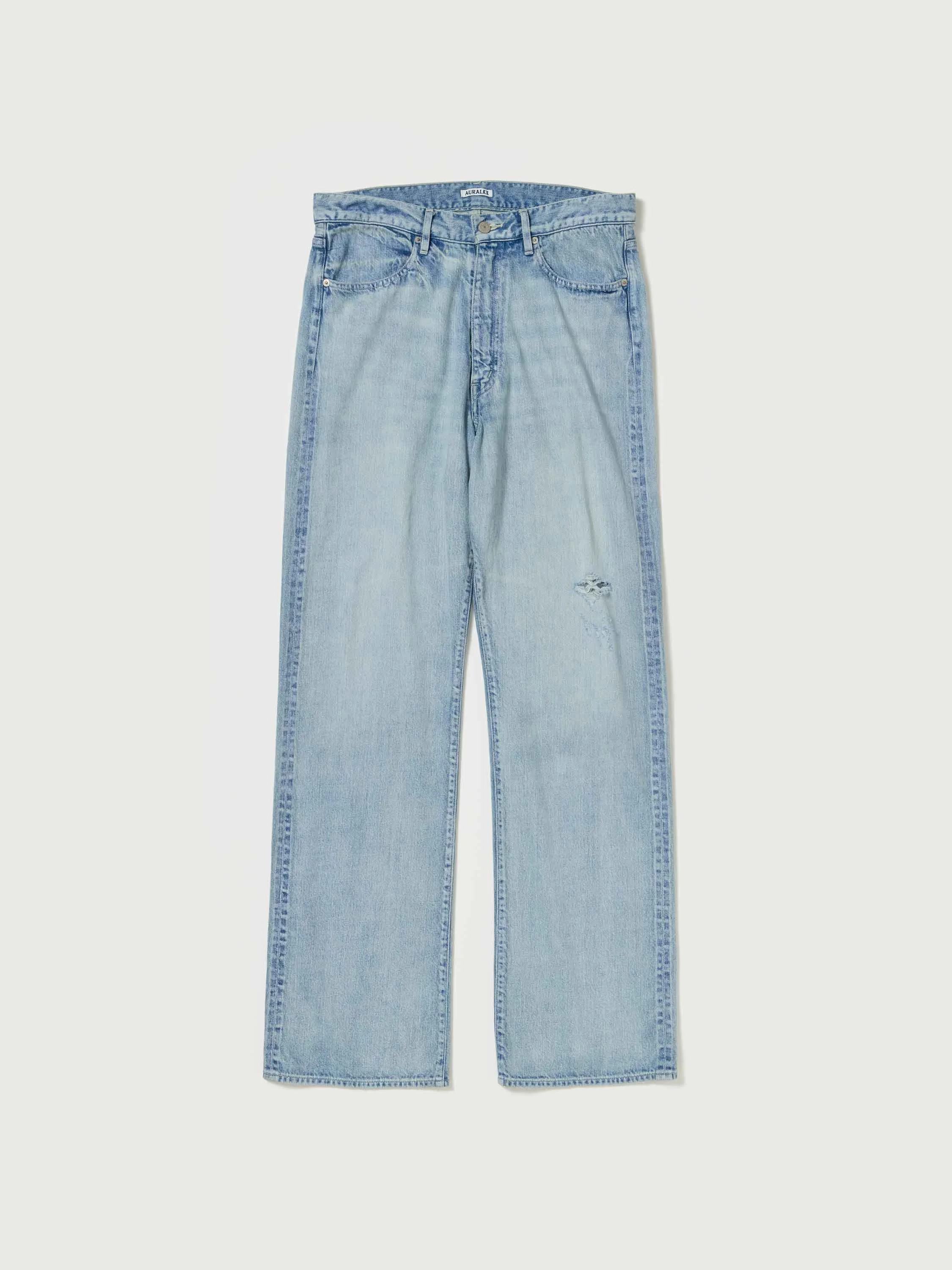FADED SELVEDGE LIGHT DENIM PANTS - 1