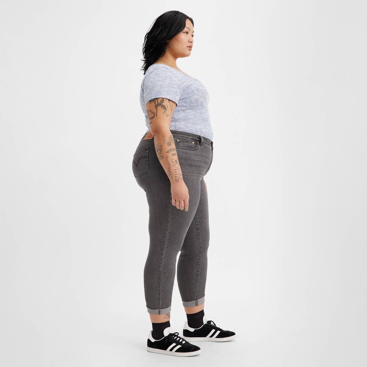 BOYFRIEND WOMEN'S JEANS (PLUS SIZE) - 3