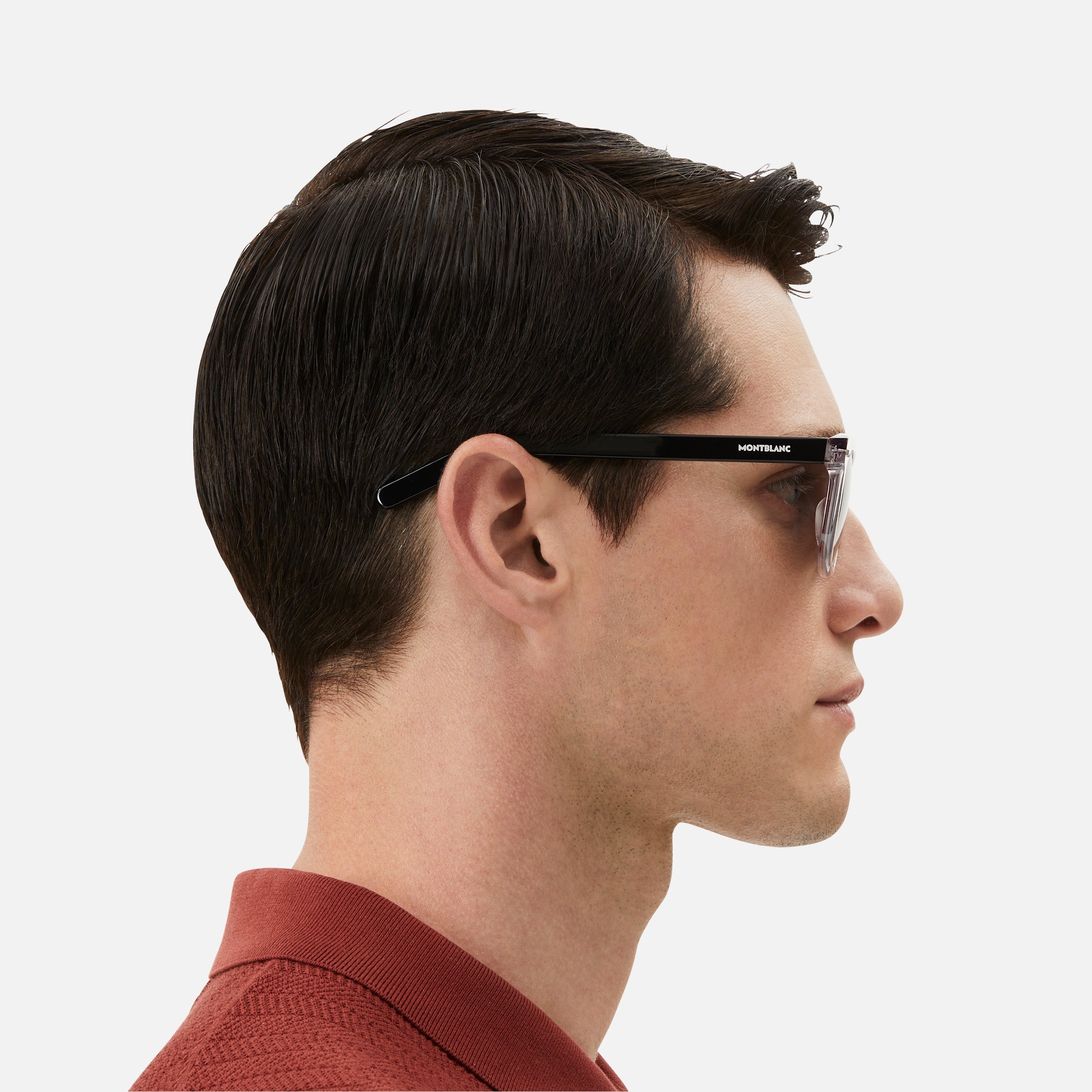 Squared Sunglasses with Gray Colored Acetate Frame - 3