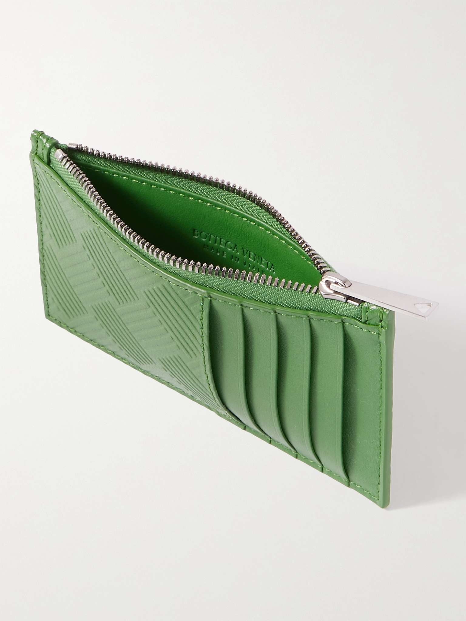 Intrecciato-Debossed Zipped Cardholder - 2