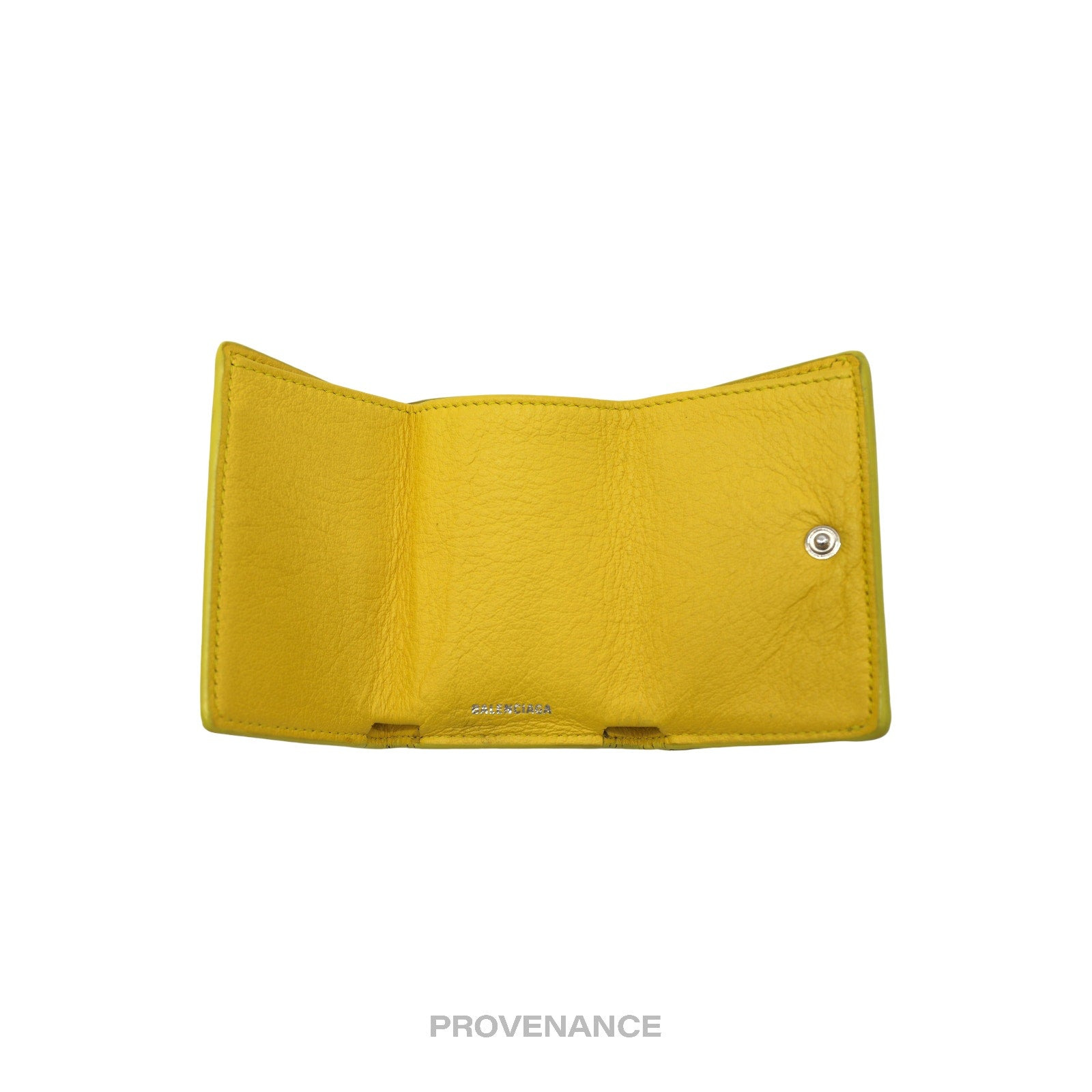 Balenciaga Papier Mini Wallet - Yellow Leather - 5
