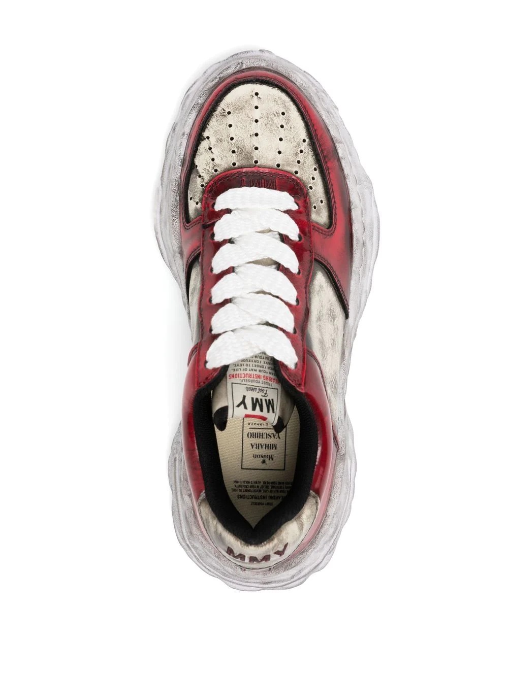 Wayne distressed low-top sneakers - 4