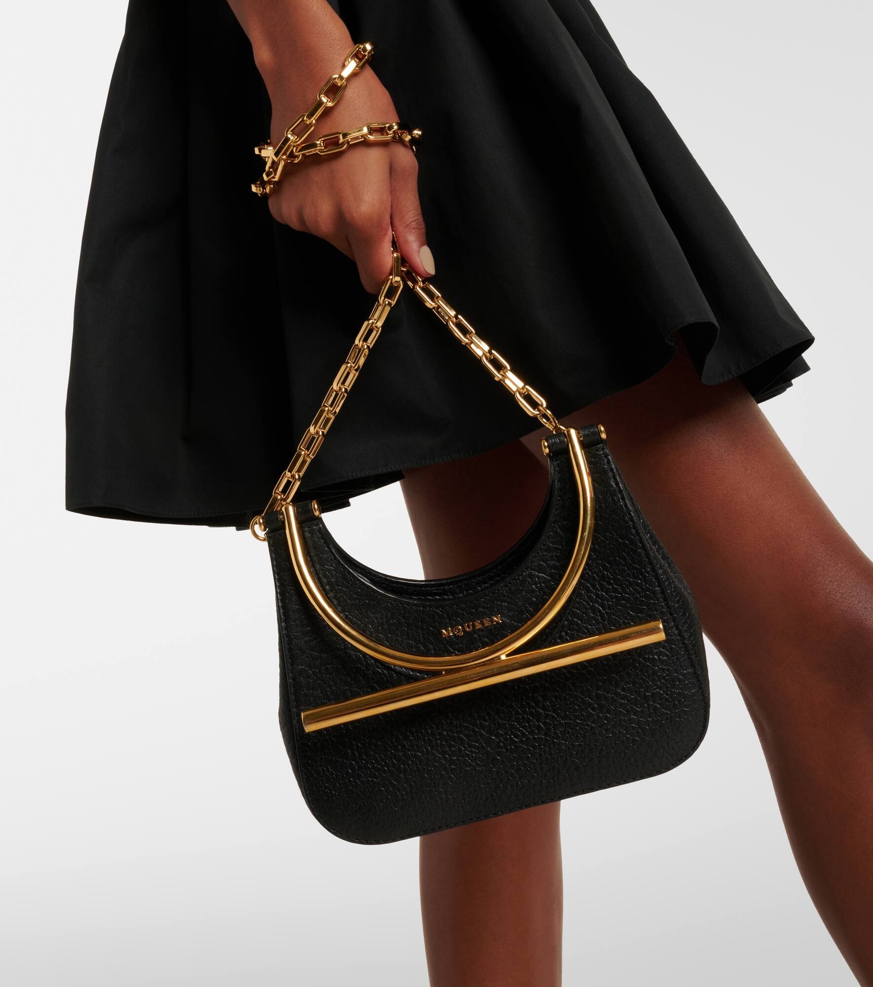 Cross-Bar Mini leather shoulder bag - 3
