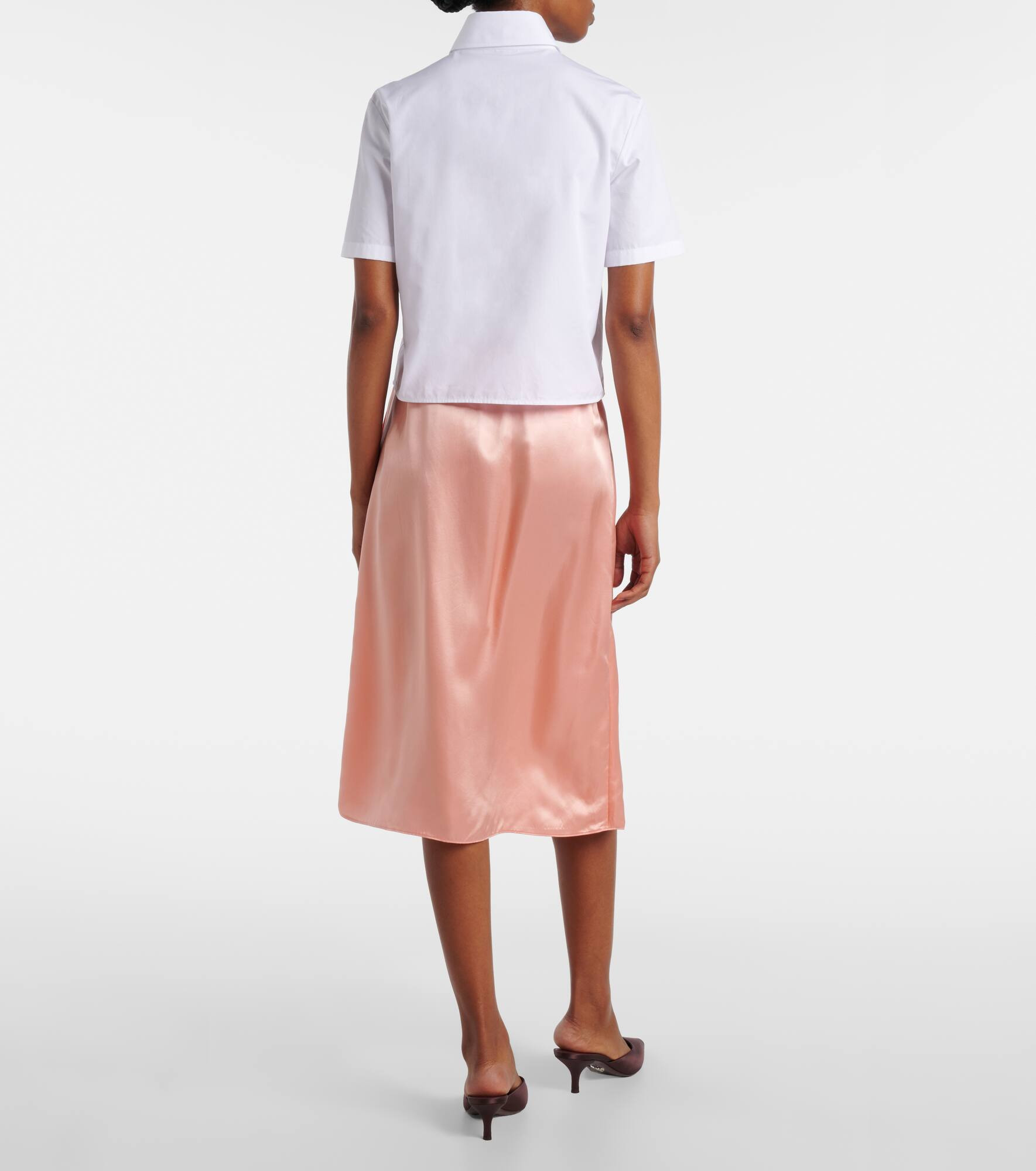 Logo cotton poplin shirt - 3