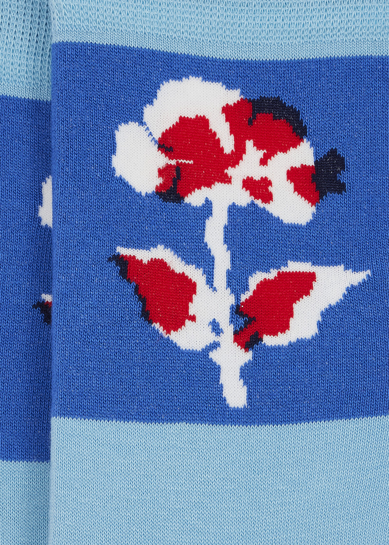 Blue 'Bohemia' Socks 3