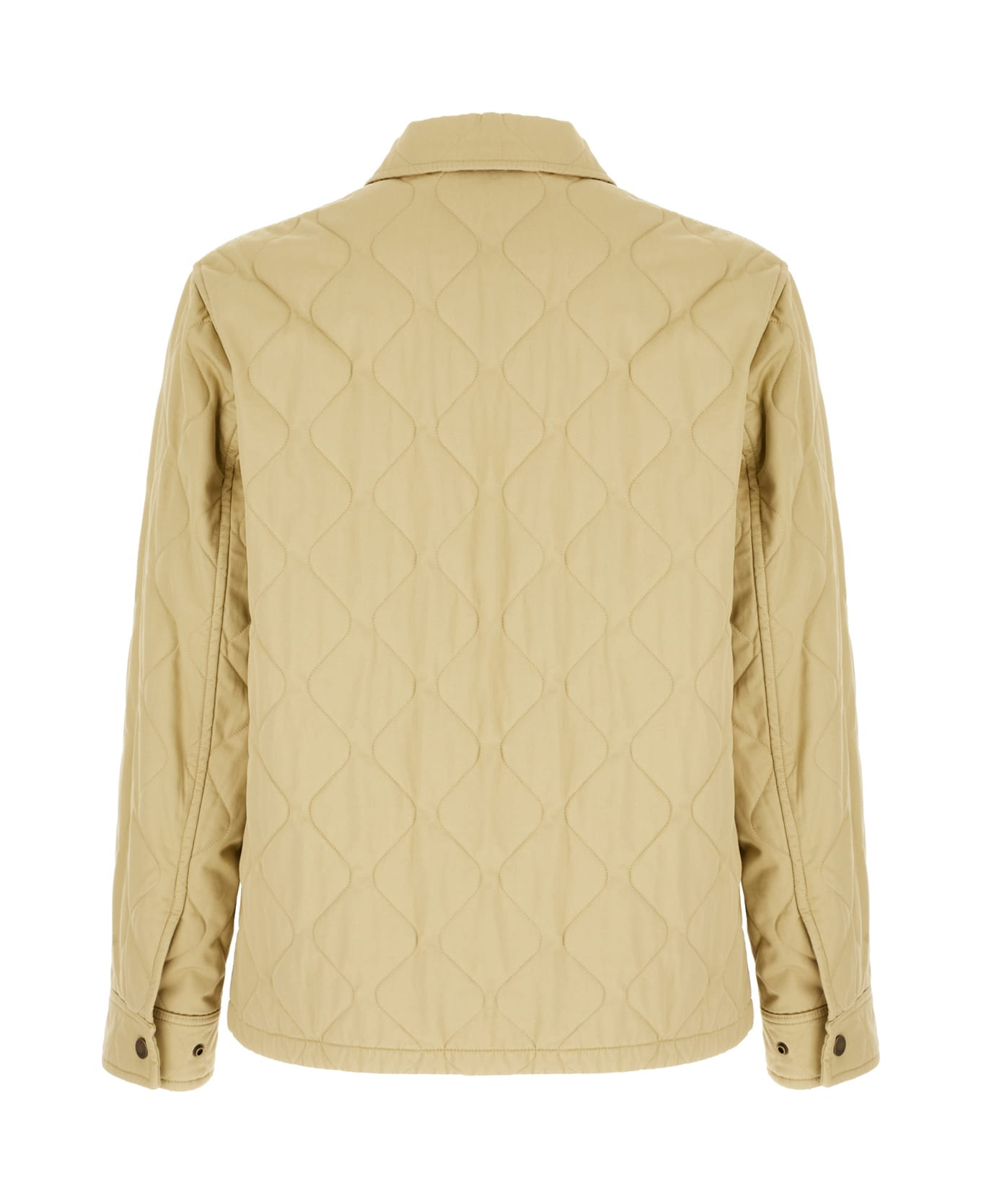 Khaki Green Cotton Padded Jacket - 2
