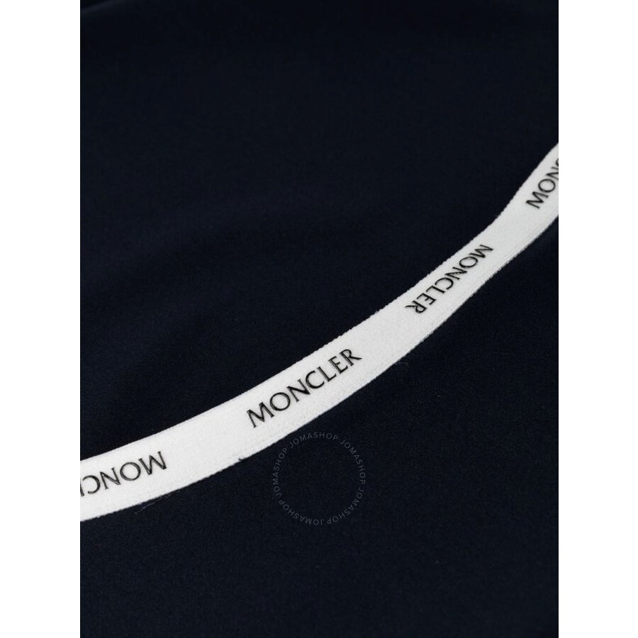 Moncler Navy Blue Logo-Tape Scoop-Back Swimsuit - 3