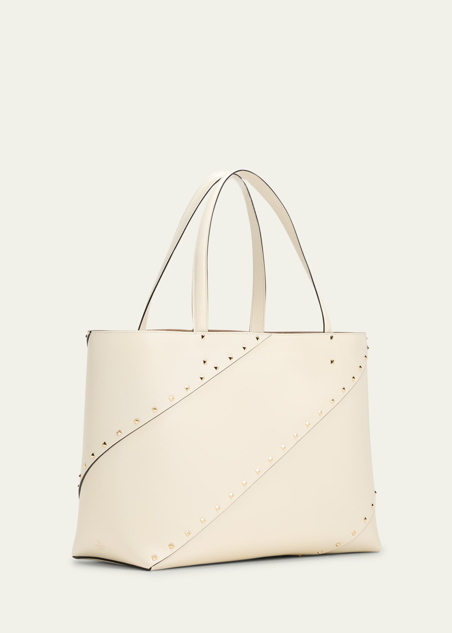 Wispy Large Rockstud Leather Tote Bag - 3