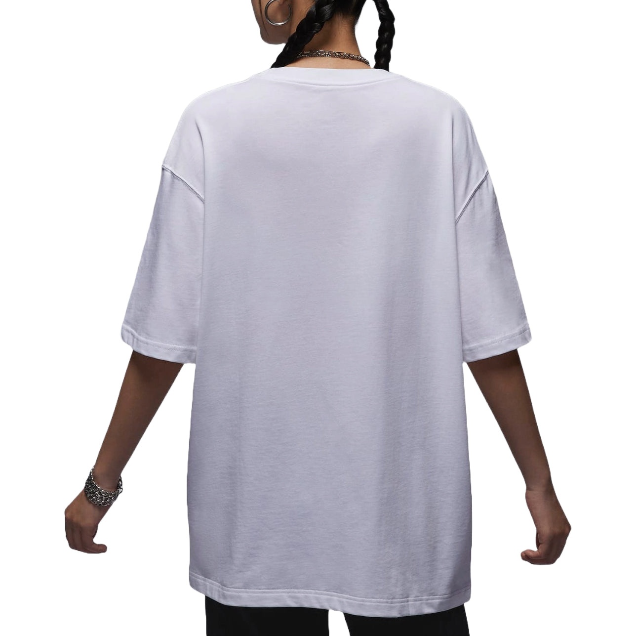 (WMNS) Air Jordan Essentials Oversized T-shirt Asia Sizing 'White' HM4373-100 - 2