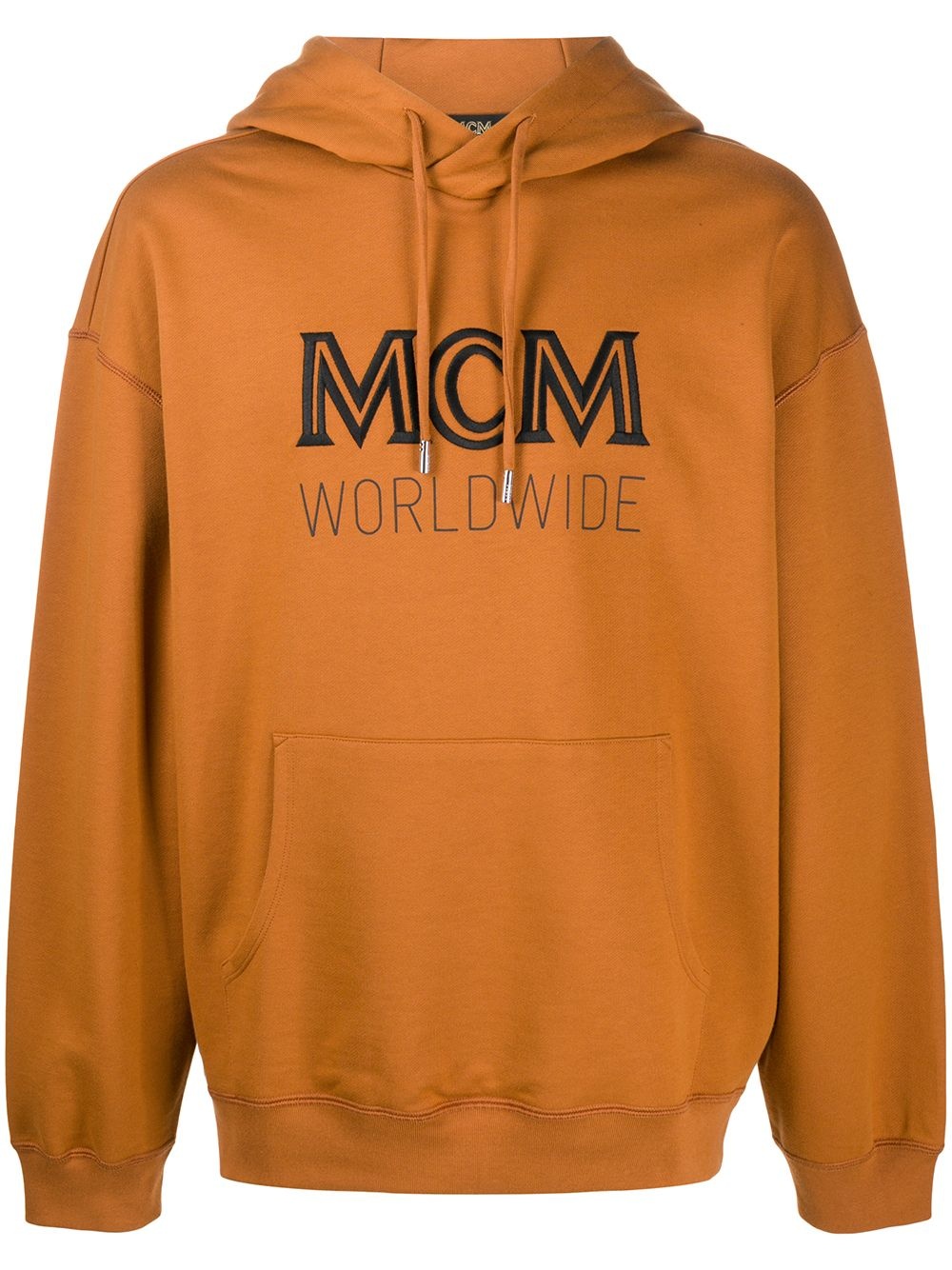 embroidered logo hoodie - 1