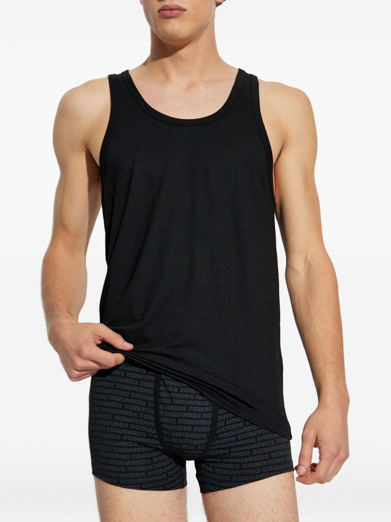 DSQUARED2 logo-patch vest outlook