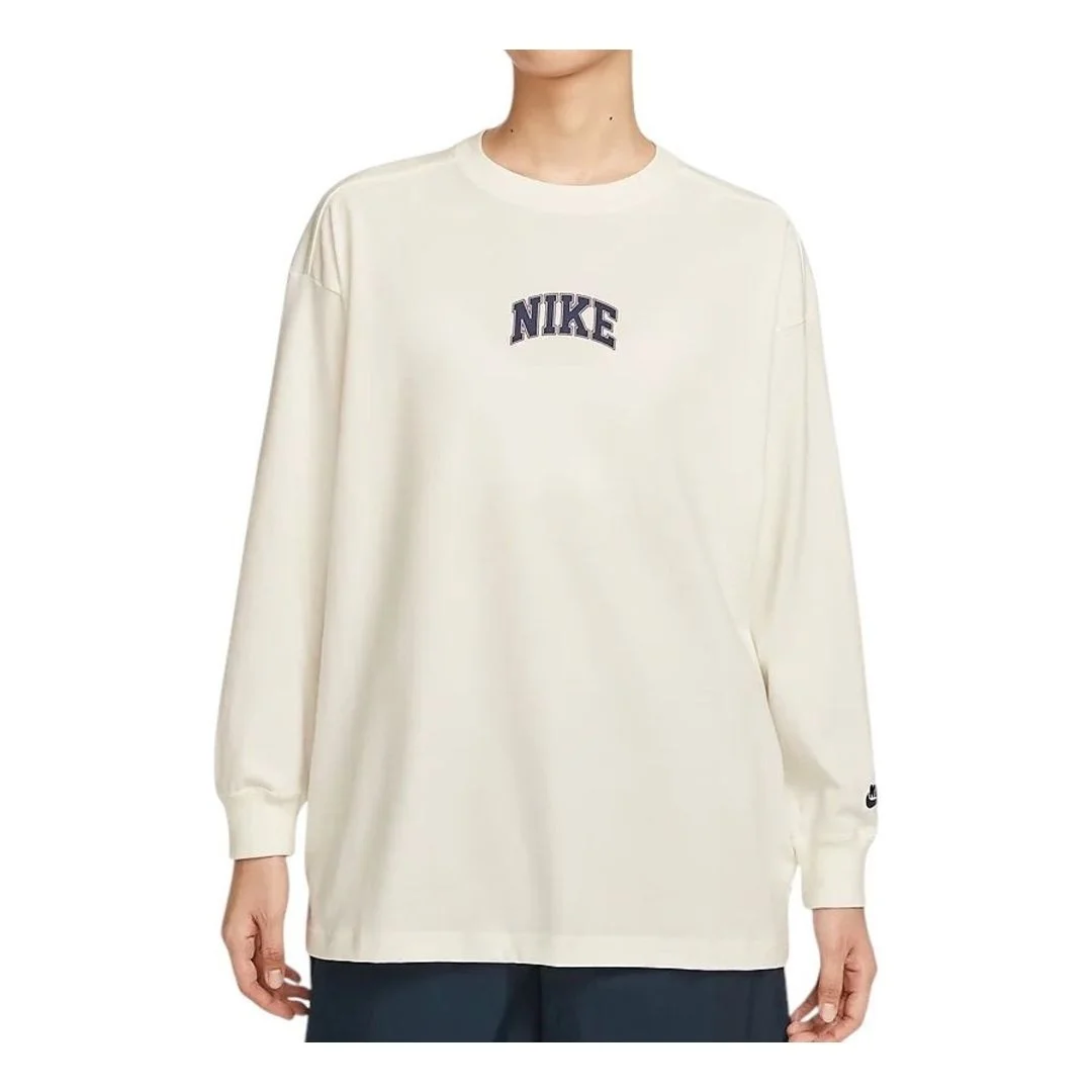 (WMNS) Nike Sportswear Oversize T-Shirt 'White' HV5823-133 - 1