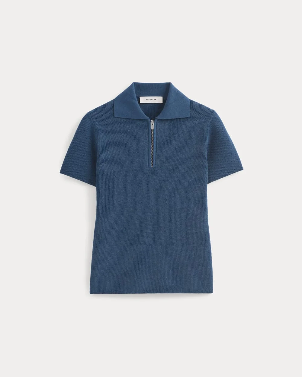 KNIT QUARTER-ZIP POLO - 1