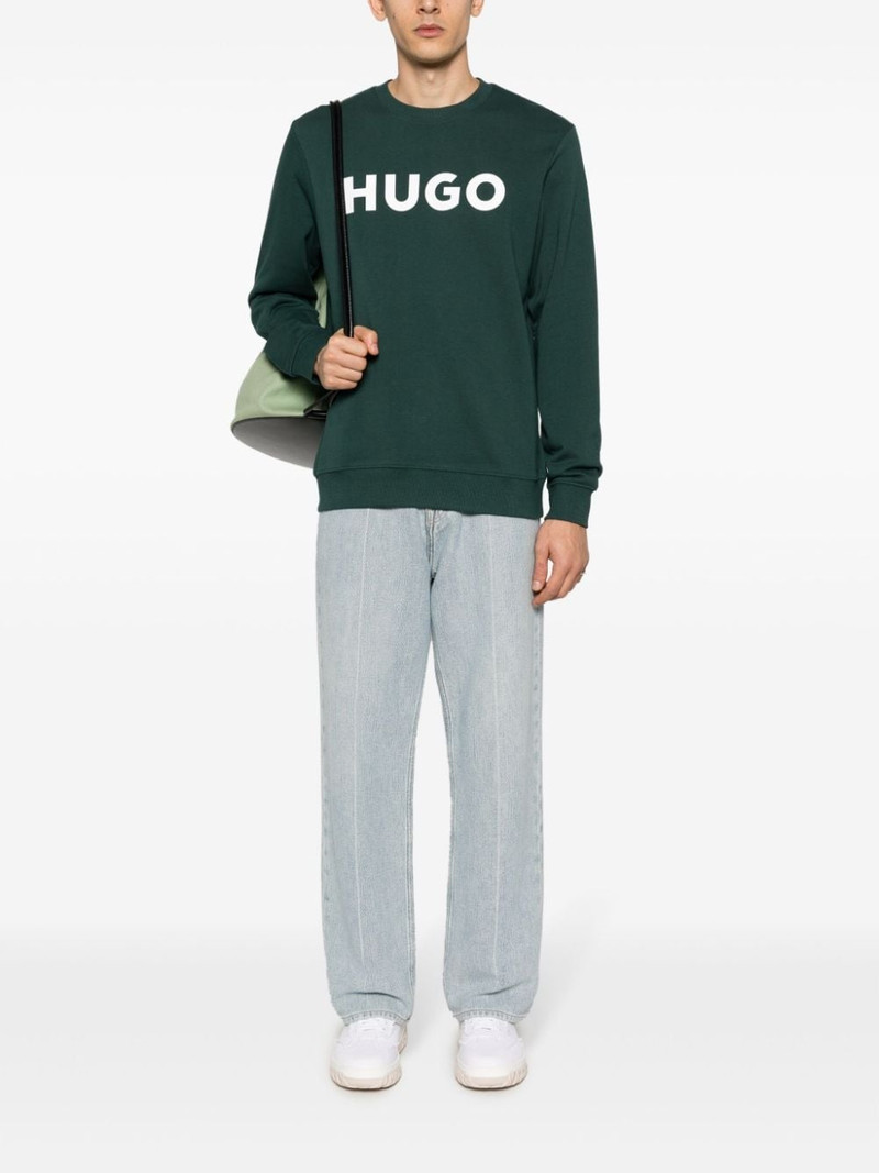 HUGO logo-print jersey sweatshirt outlook