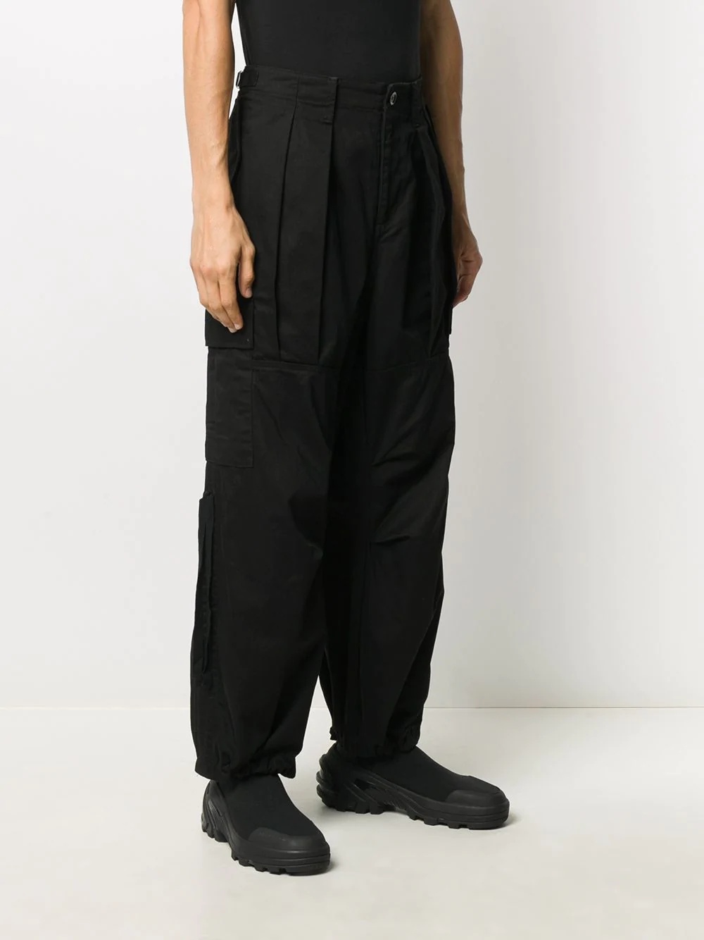 pleated cargo trousers - 3