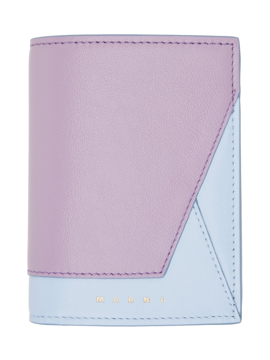 Purple & Blue Crinkled Wallet - 1