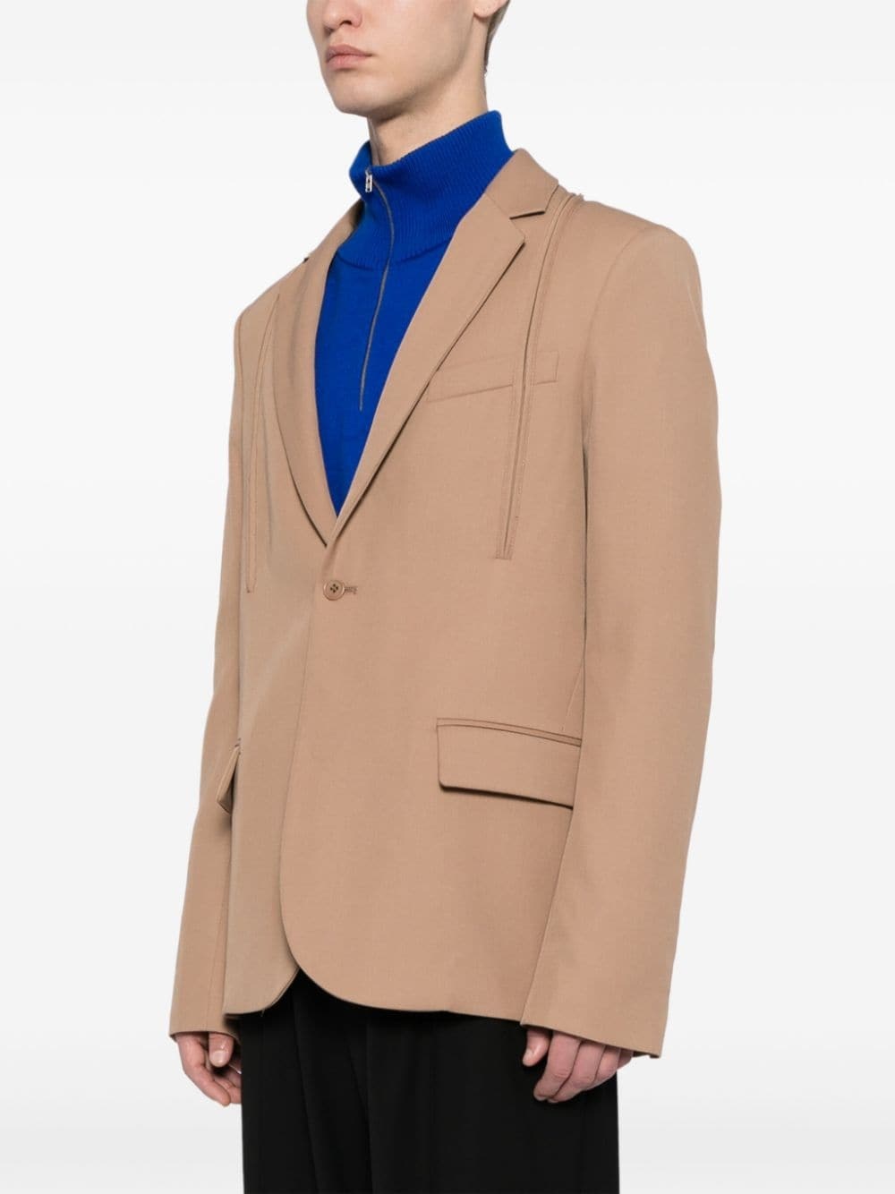single-breasted blazer - 3