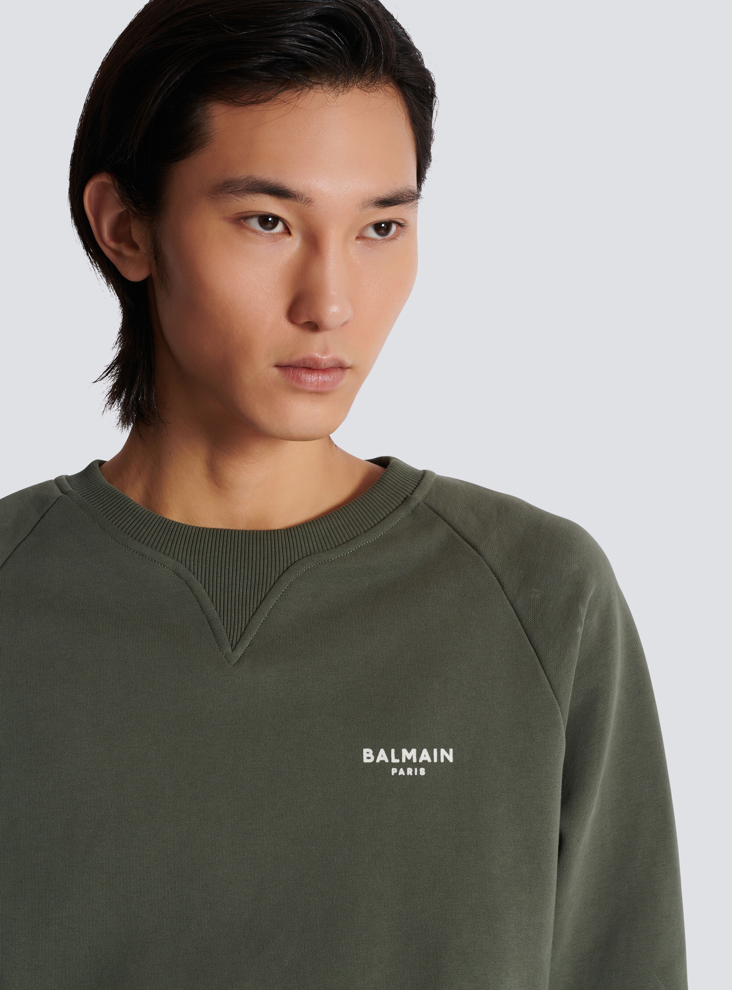 Balmain Paris flocked sweatshirt - 7