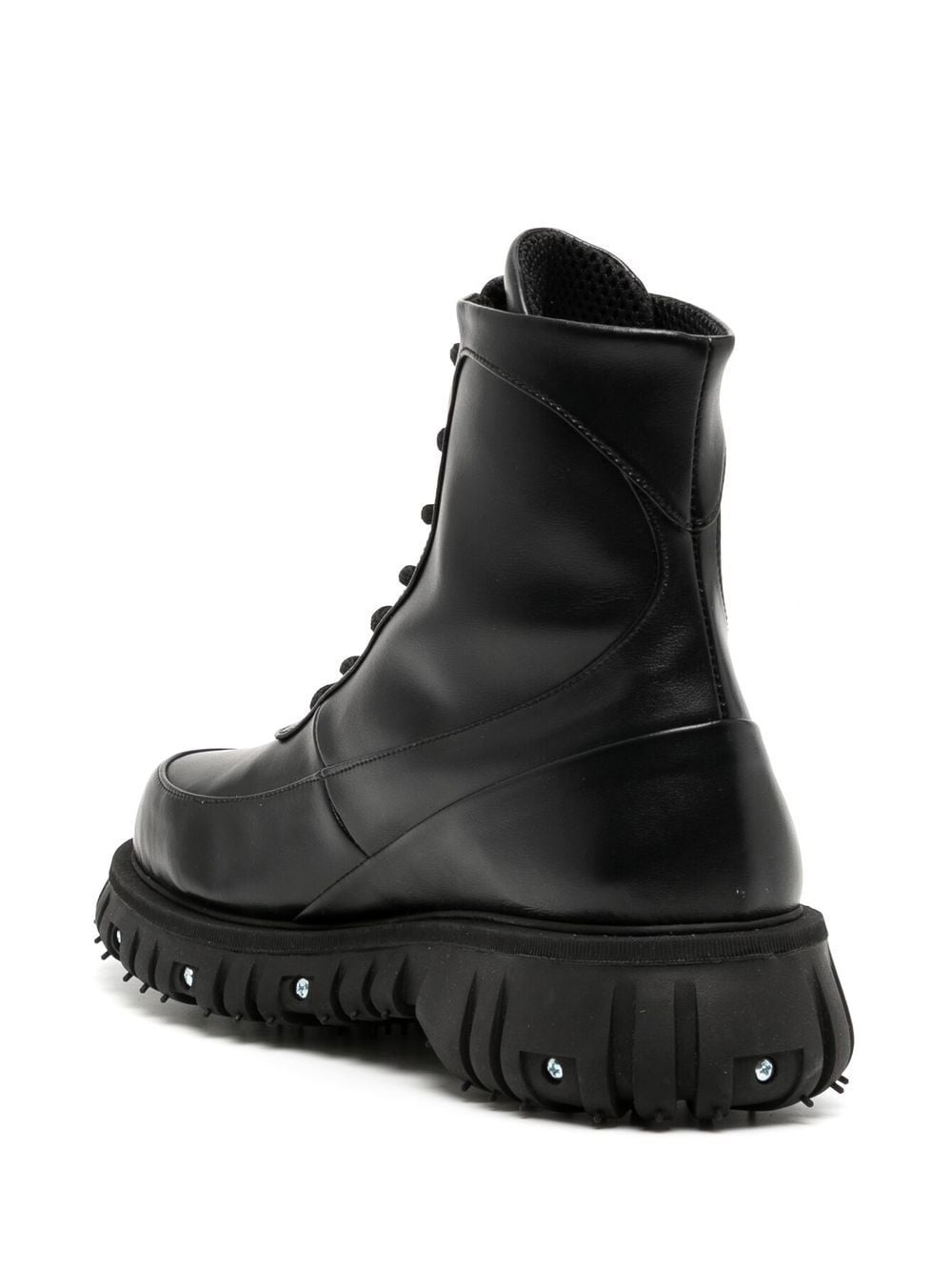 screw-detail leather ankle boots - 3