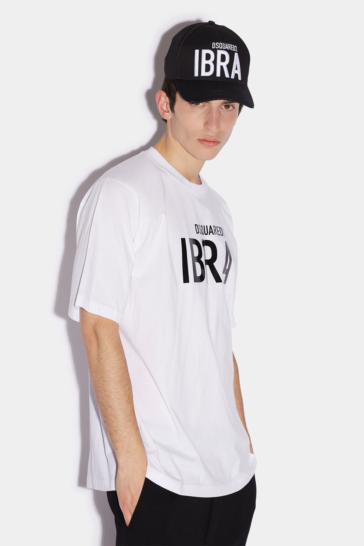 IBRA BLACK ON BLACK SLOUCH FIT T-SHIRT - 1