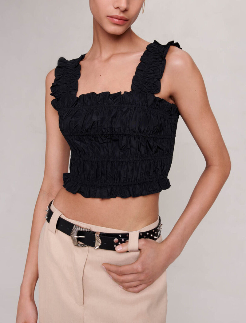 Smocked cropped top 6