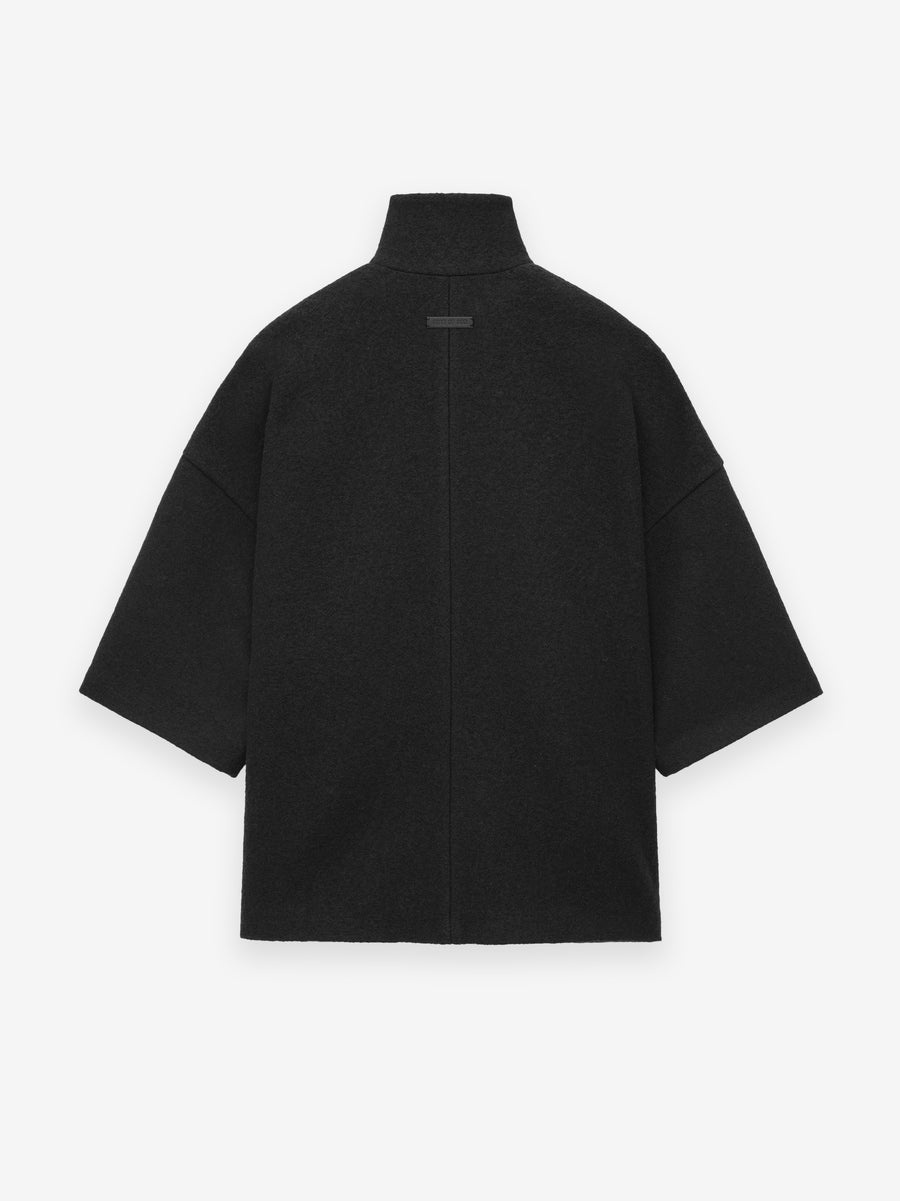 Boiled Wool Short Sleeve Jacket - 2