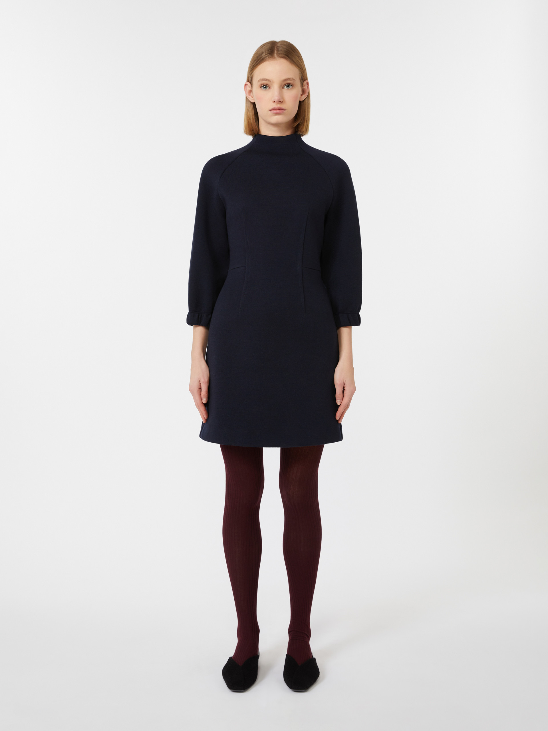 ROSTOV Dress in double-faced wool and cotton jersey - 3