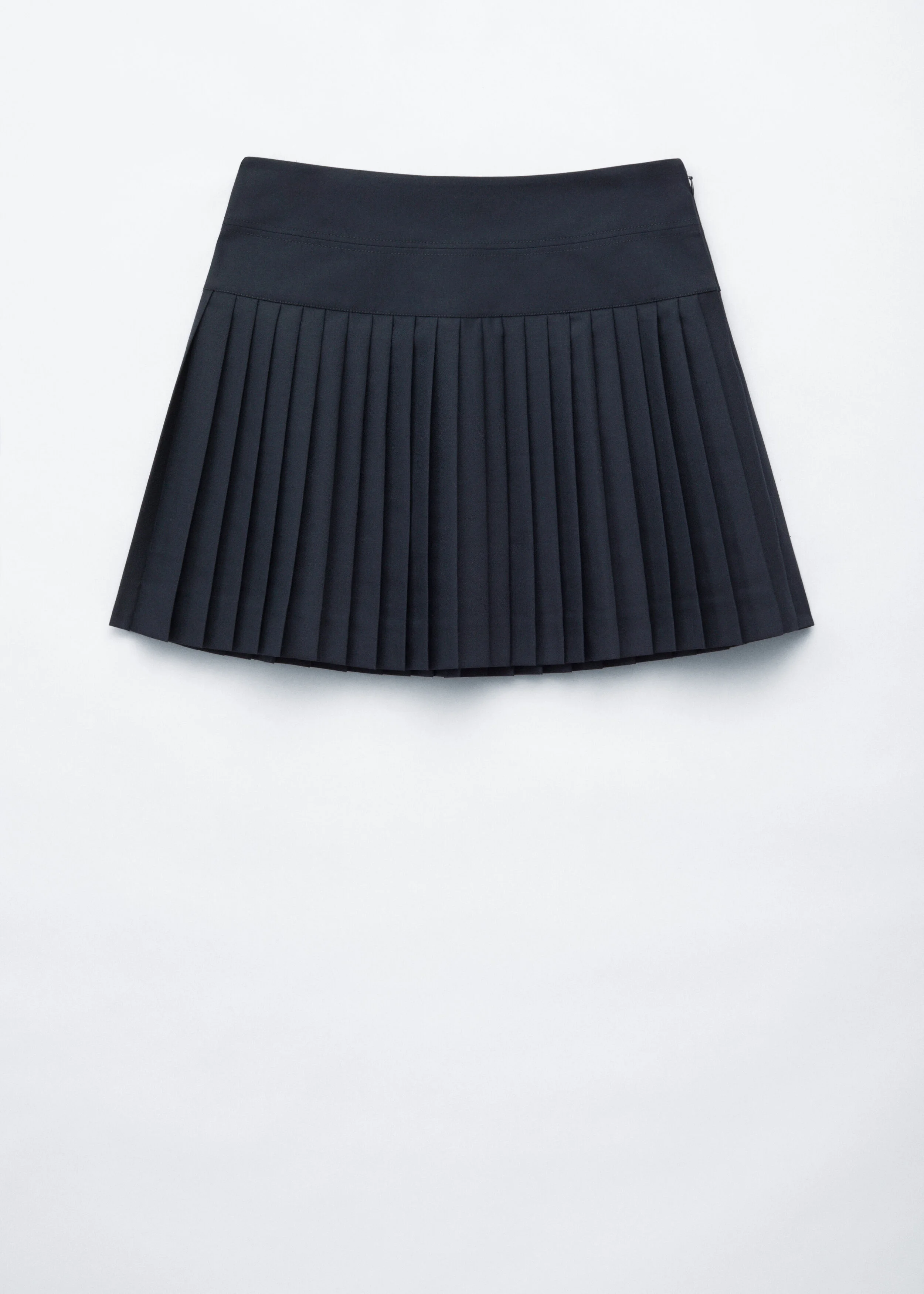 Pleated Mini Skirt - 1