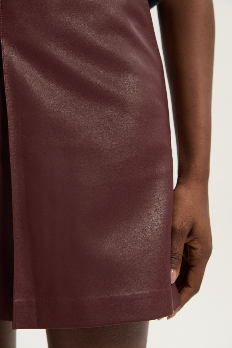 KAREN MILLEN Faux Leather Skort outlook