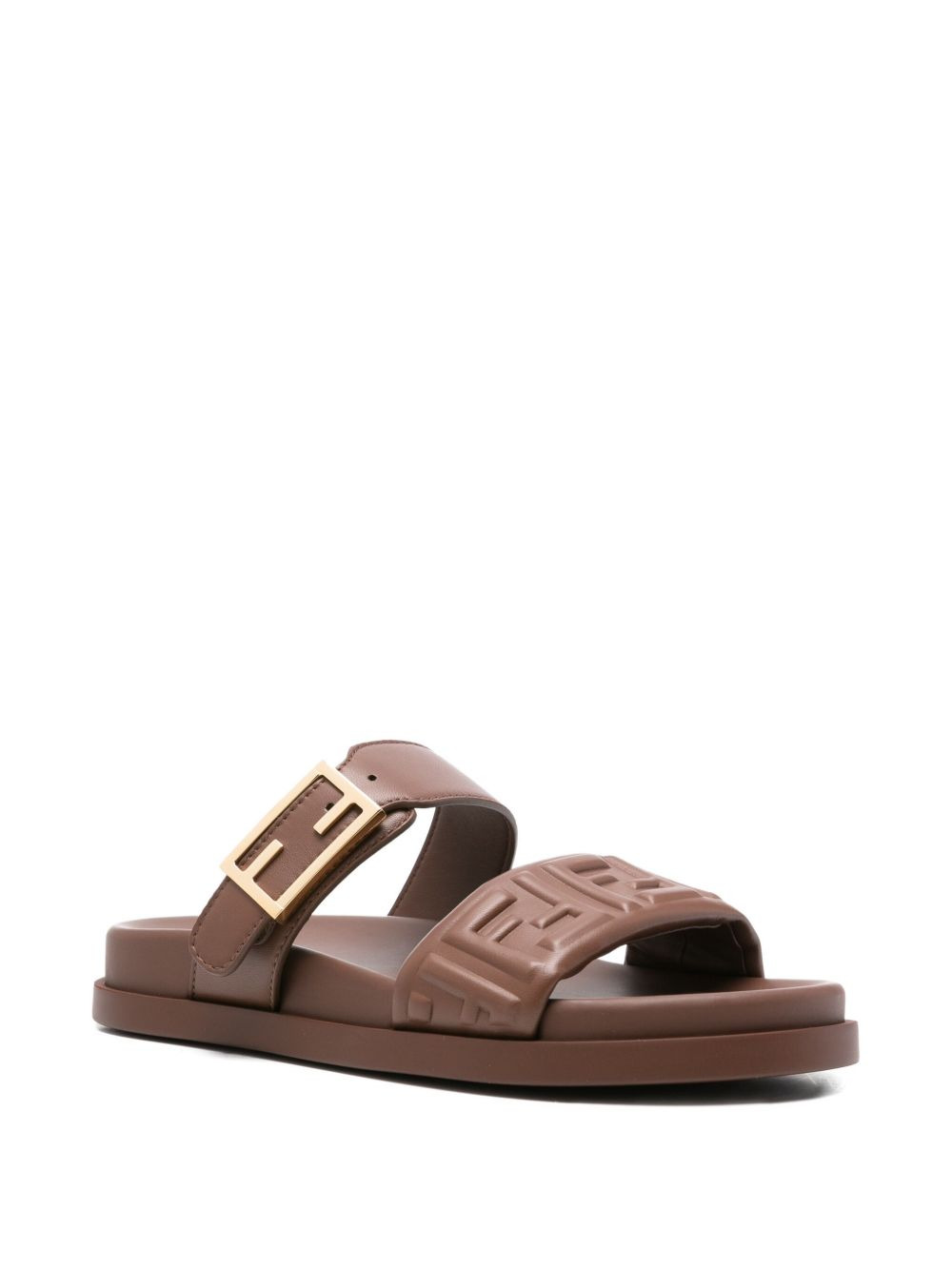 double-band flat sandals - 2