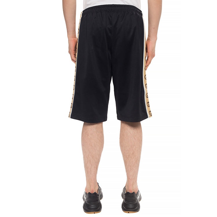 Gucci SS20 Technical Jersey Shorts G-Knitted Drawstring Shorts For Men Black 604150-XJBZ8-1082 - 4