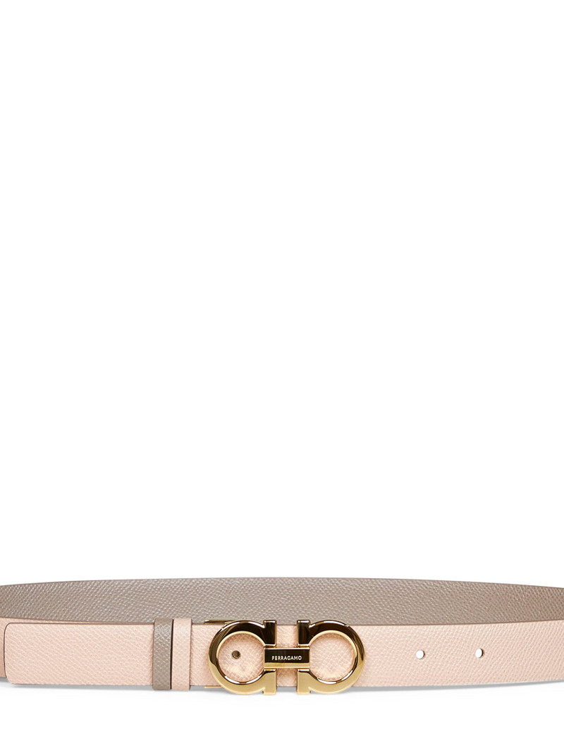 FERRAGAMO Two-tone leather reversible Gancini belt outlook