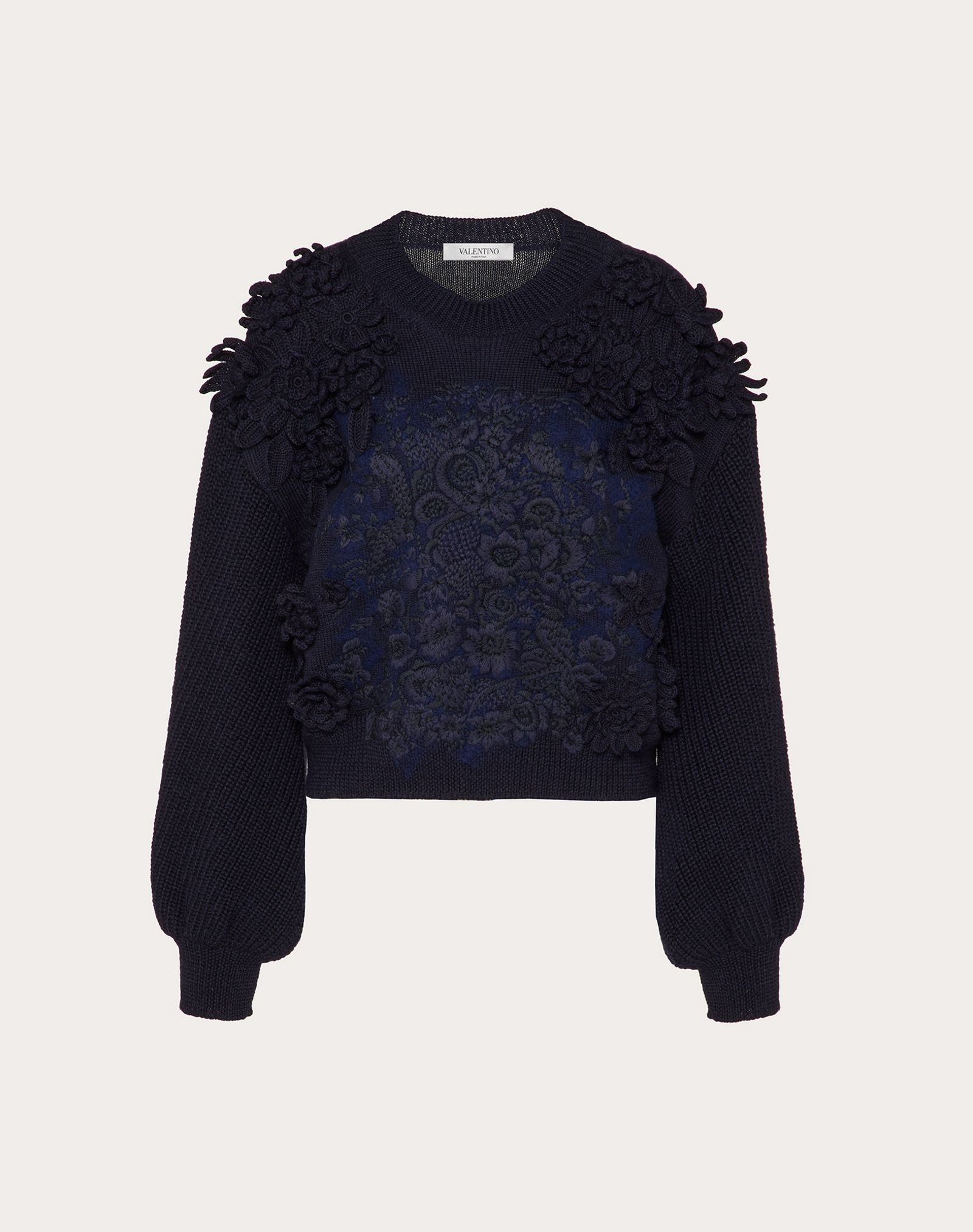 Embroidered Wool Sweater - 1