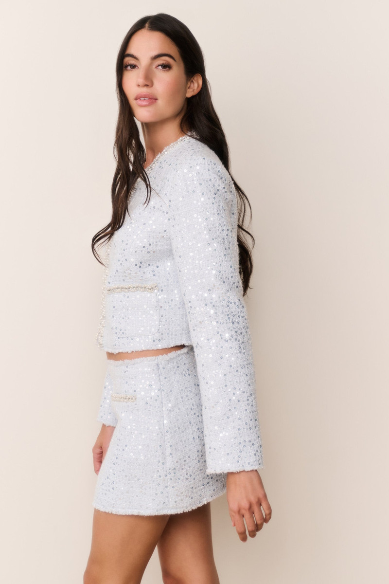 Kelli Sequin Tweed Jacket 4