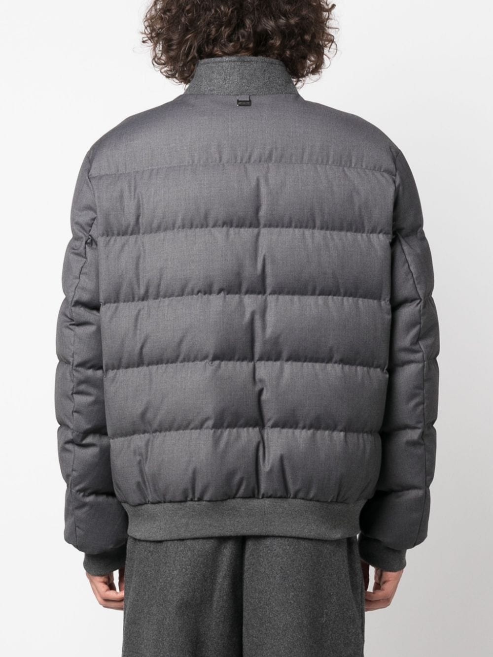 high-neck feather-down padded-jacket - 4