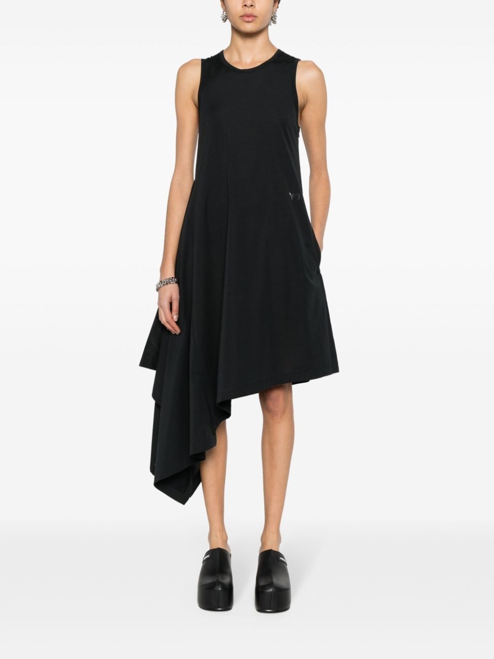 logo-printed jersey dress - 2