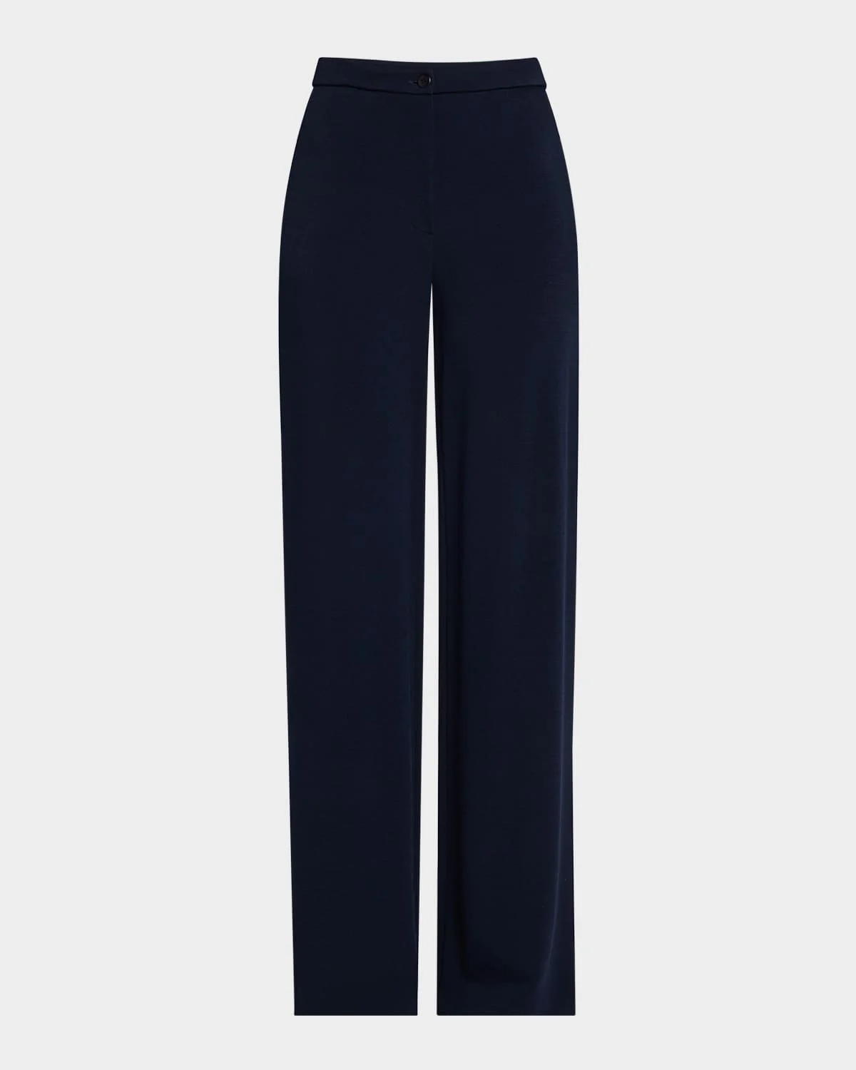 Straight-Leg Pique Trousers - 1