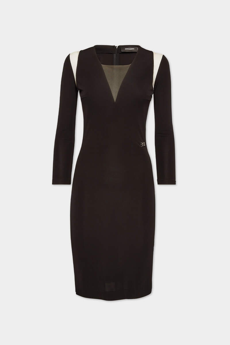 JERSEY V NECK DRESS 1