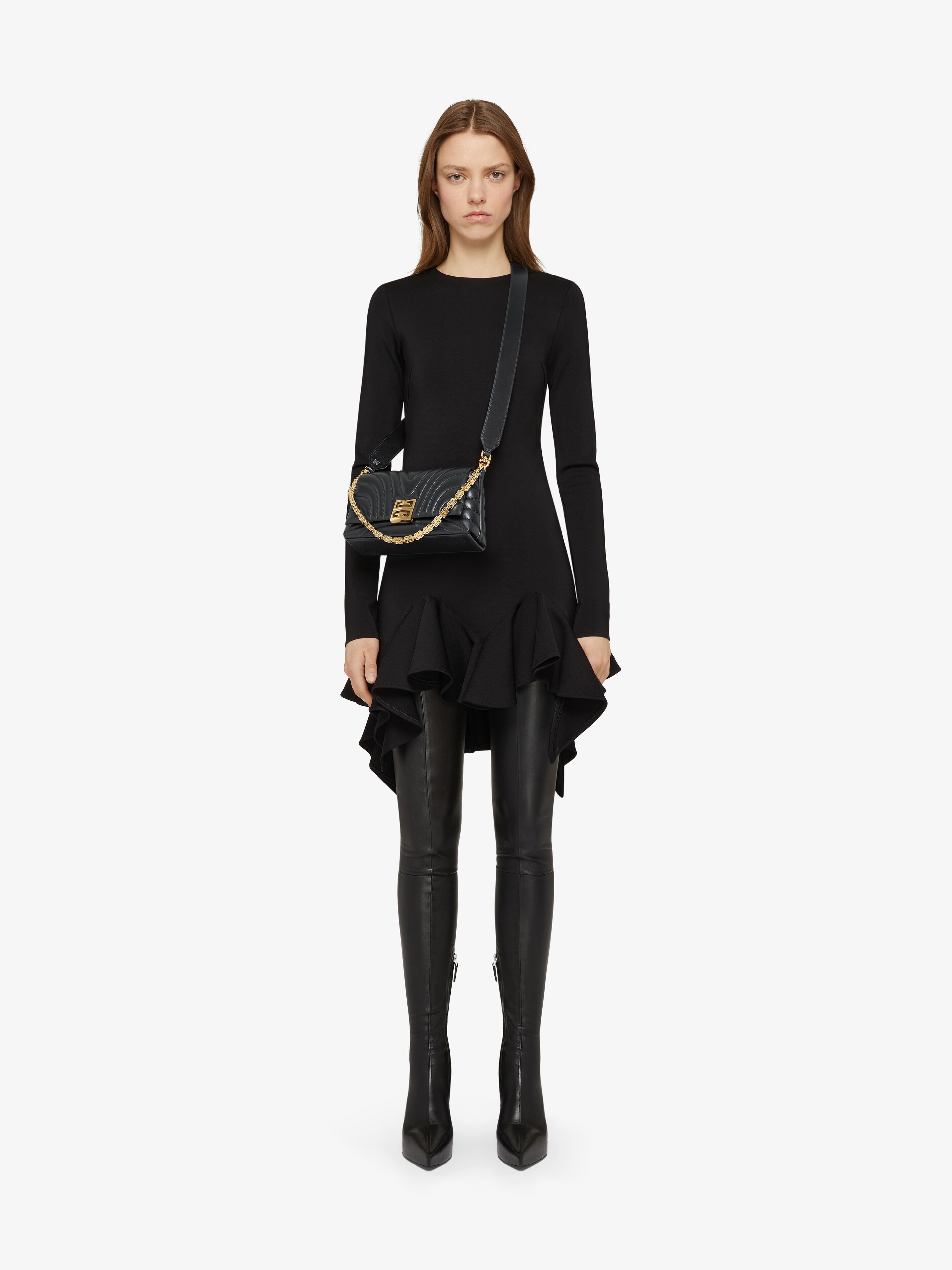 Givenchy SMALL 4G SOFT BAG IN QUILTED LEATHER WITH CHAIN