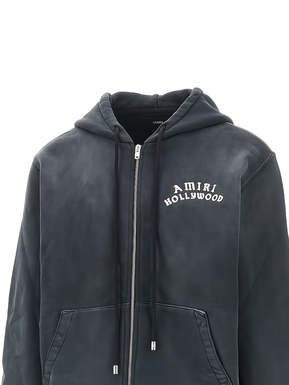 LOGO-EMBROIDERED ZIP-UP HOODIE - 2