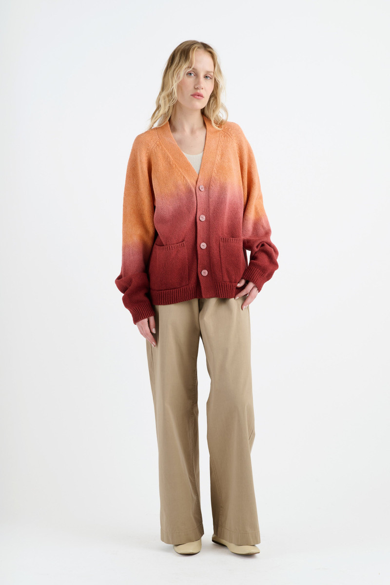 The Elder Statesman NORA LITE DIP POCKET CARDIGAN outlook