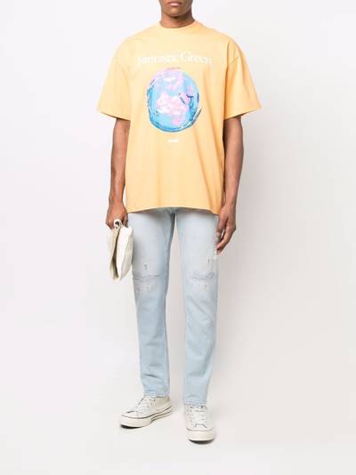 MSGM graphic-print cotton T-shirt outlook