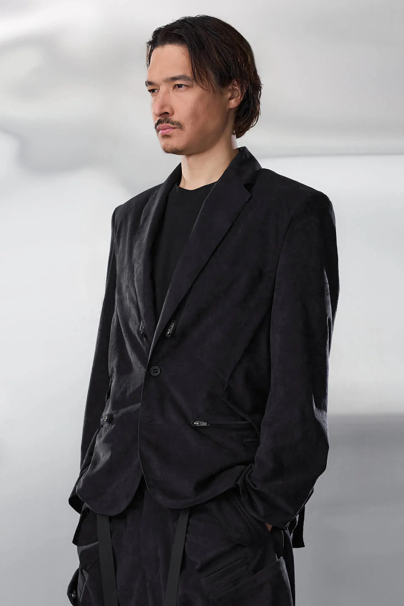 J130-TO Scrim Laced Ultra-Microfiber Blazer 10