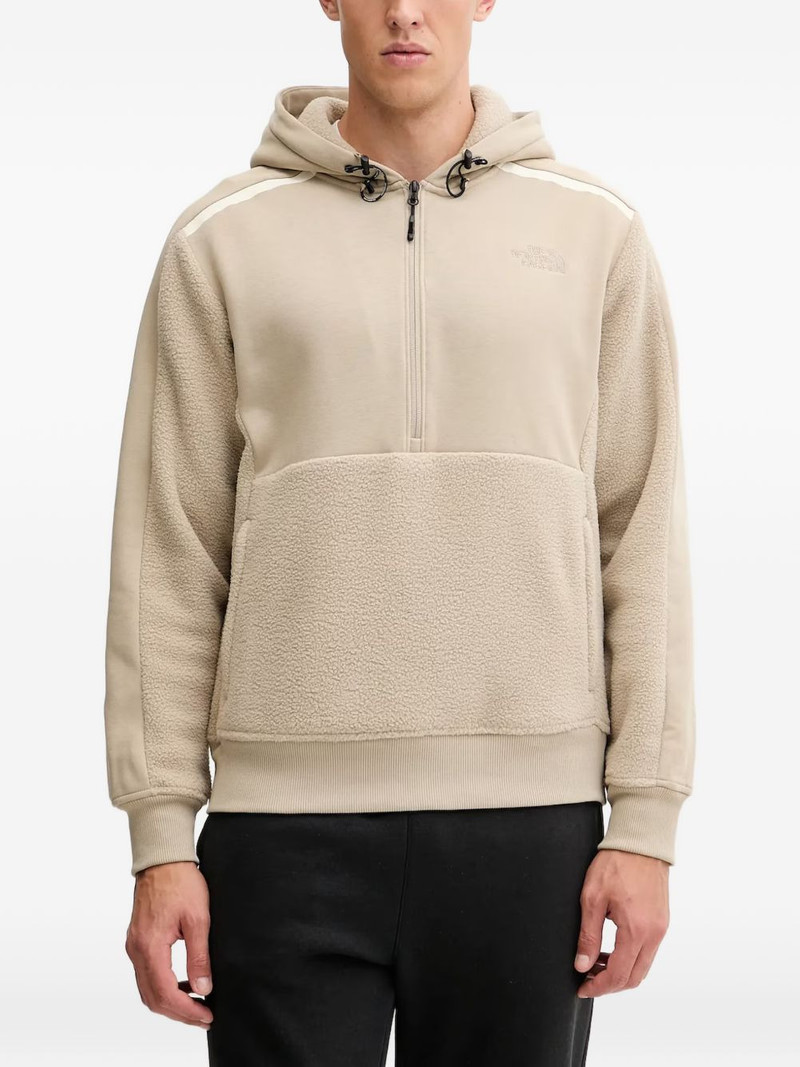 logo-embroidered hoodie 1