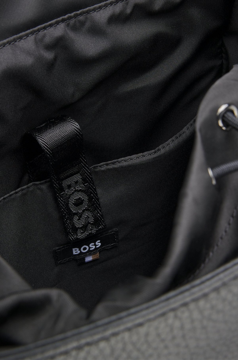 ITALIAN-LEATHER BACKPACK WITH DOUBLE B MONOGRAM 4